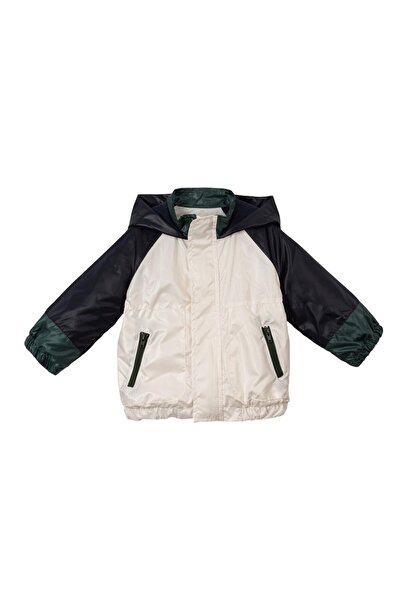 Lolons Geometrik Baskılı Erkek Çocuk Yağmurluk