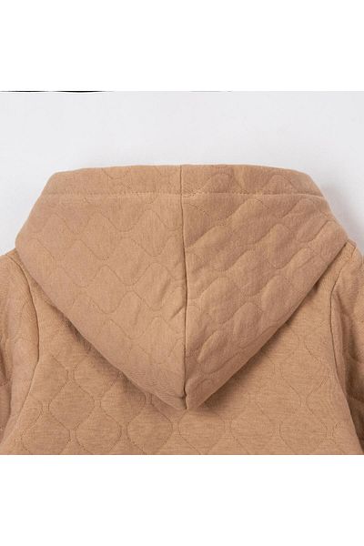 Lolons Quilted Hooded Boy's Cardigan