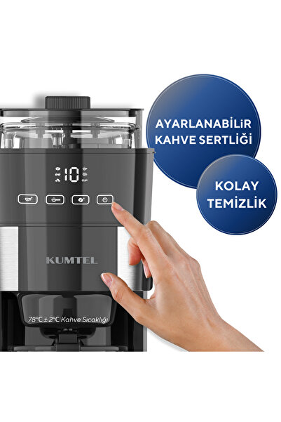 KUMTEL Dijital Filtre Kahve Makinesi HCFM-02