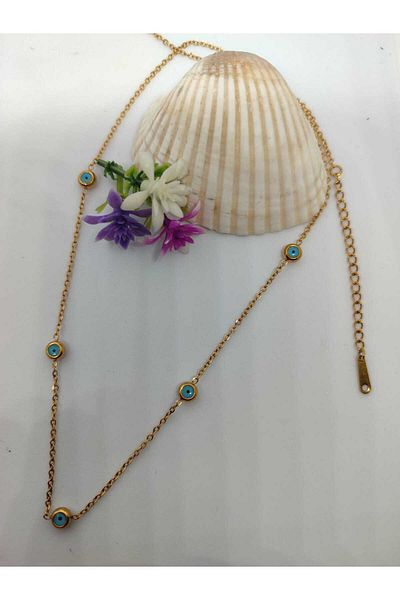 Store 5-Piece Evil Eye Beaded Necklace