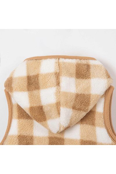 Lolons Checkered Welsoft Fabric Boy's Vest