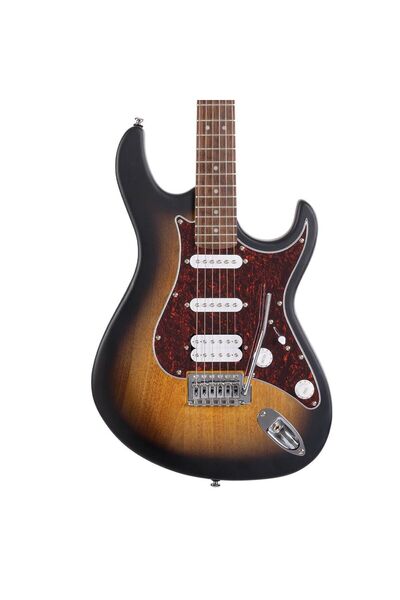 CORT Elektro Gitar, Open Pore Sunburst , (H-S-S) G110opsb