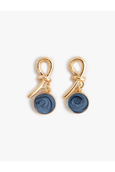 Koton Geometric Knotted Dangle Earrings Shaped