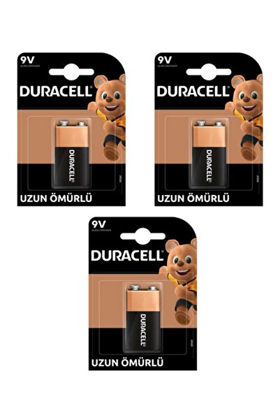 Duracell Pil Basic 9 Volt Tekli 3 Paket