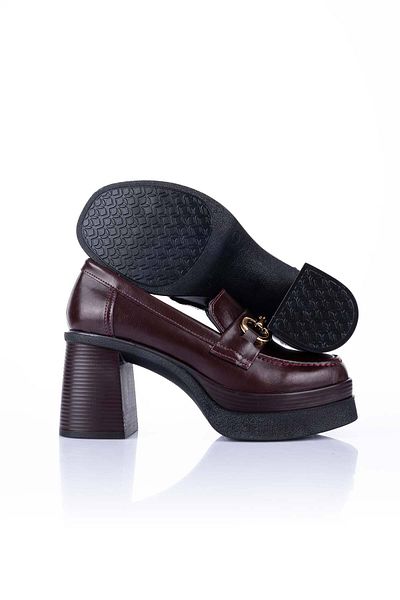 Getcho Pantofi de damă Janset cu toc burgundy