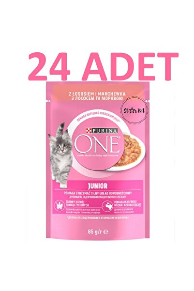 Purina One Yavru Kedi Maması Somon & Havuç 85G x 24 Adet