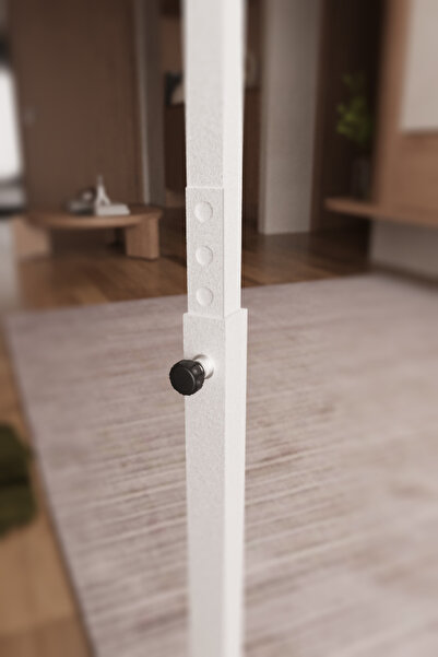 Flinder Çam/Beyaz, Yükseklik Ayarlı Laptop Masası, Çalışma Masası, Bilgisayar Masası