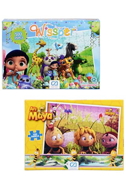 CA Games Wissper ve Arı Maya 100 Parça Puzzle 2li Set