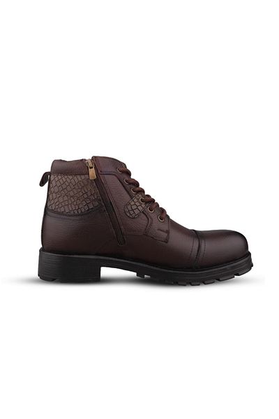 M.P. Men's Lace-Up Brown Casual Boots