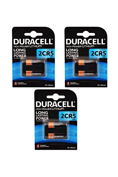 Duracell Pil Ultra Lityum Pil 2CR5 / 245 6 Volt 3 Paket