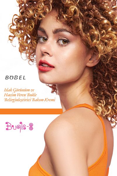 Bobel Buqle-8 Wet Look and Volumizing Curl Defining Vegan Hair Care Cream