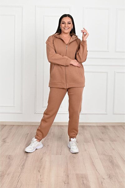 FEEL STYLE Γυναικείο κοστούμι 3 νημάτων υψωμένο διπλό καθημερινής χρήσης κανονικού μεγέθους FS