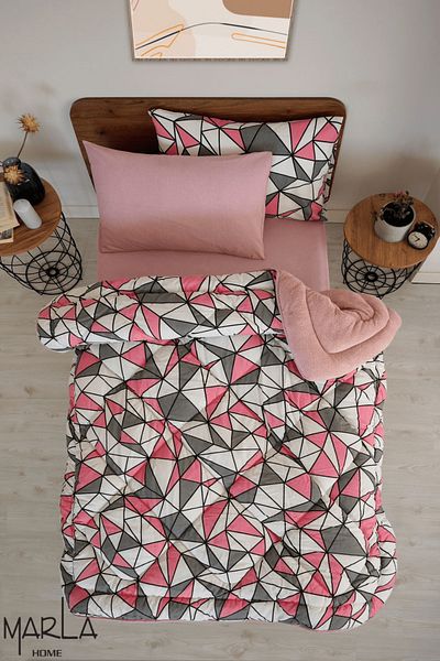 MARLA HOME Σετ ύπνου μονό με γεωμετρικό σχέδιο