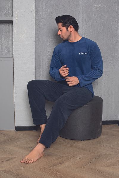 Sude HOMEWEAR ΑΝΔΡΙΚΗ ΣΕΤ ΠΙΤΖΑΜΑ FLEECE