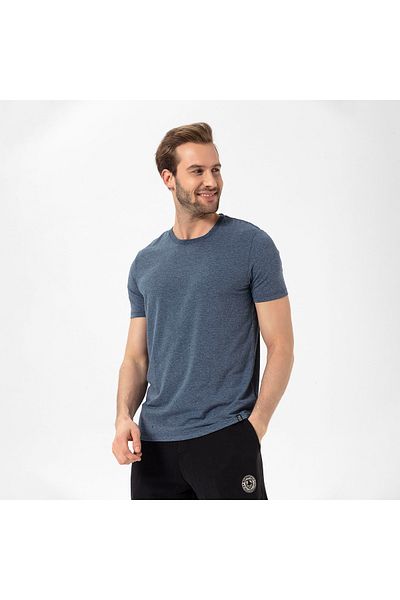 ROUTEFIELD Men's T-Shirt - Navy Melange (Nvymlng)