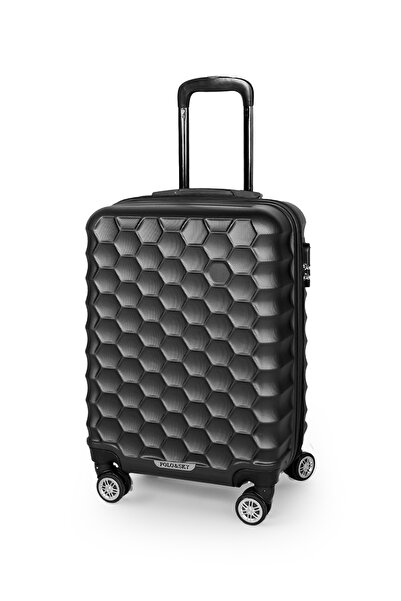 POLO&SKY Petek Model Füme Renk Kabin Boy Valiz