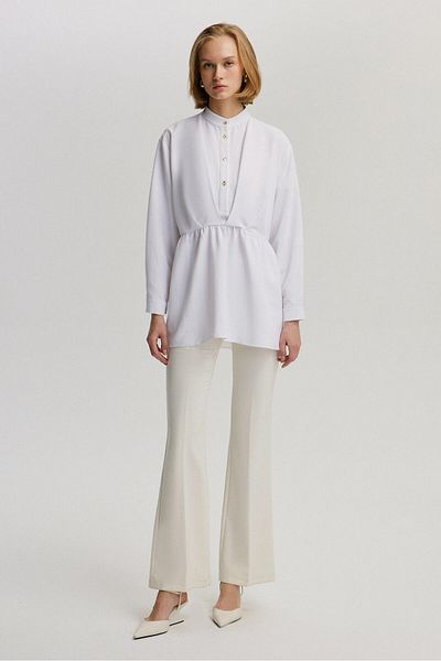 Touché Privé Poplin Tunic - Gather Detailed