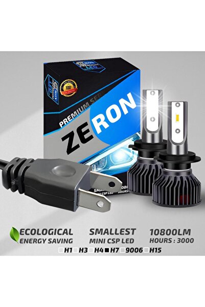 ZERON Xenon H7 Led Araba Far Ampül Xenon Led Şimşek Etkili Premium Seri Mini ...