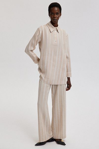 Touché Privé Striped Tunic - Tassel Detailed