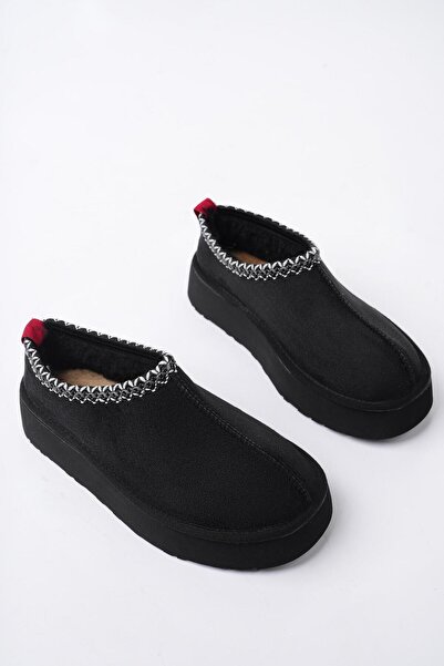 MUGGO Dámské pantofle Ling s tlustou podrážkou s chlupatou kulatou špičkou