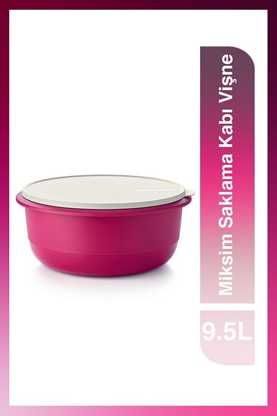 Tupperware Miksim Food Preparation and Storage Container Cherry 9.5 Lt