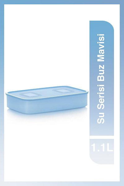 Tupperware Ice Blue Water Series Storage Container - 1.1 Lt