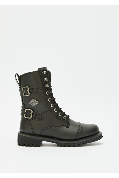 Harley Davidson Harley-davidson Balsa Kadın Siyah Deri Bot