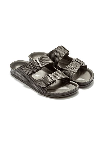 Twigy Ανδρικές παντόφλες Toni Braided Μαύρες 41/45