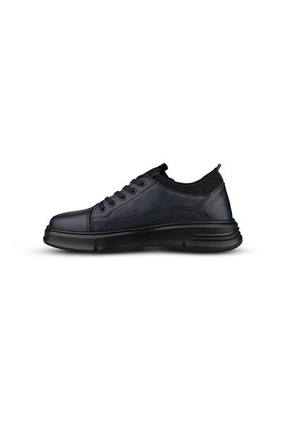 M.P. Men's Laced Navy Blue Classic Shoes