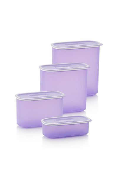 Tupperware Multi Oval 4-Piece Dry Food Storage Container