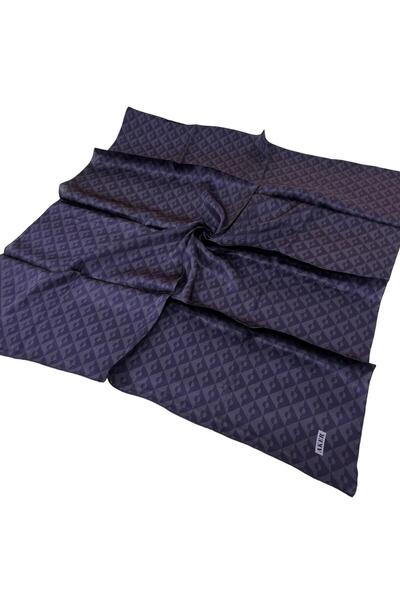 Aker İpek Eşarp - 8912713-922 Morcivert Twill