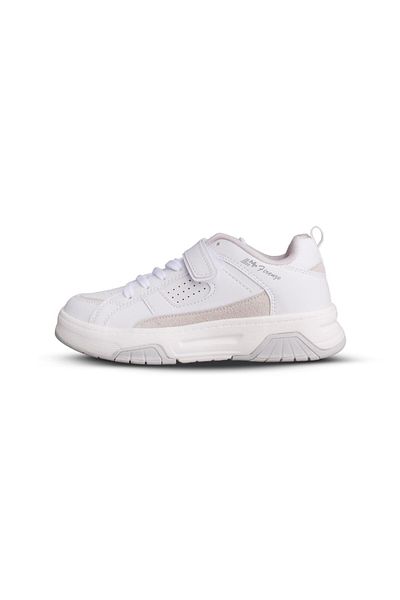 M.P. Women's Lace-Up / Velcro White Sneakers