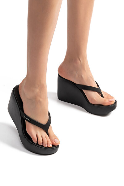 İpanema Γυναικείες σαγιονάρες υψηλής μόδας στρινγκ μαύρες 35/40