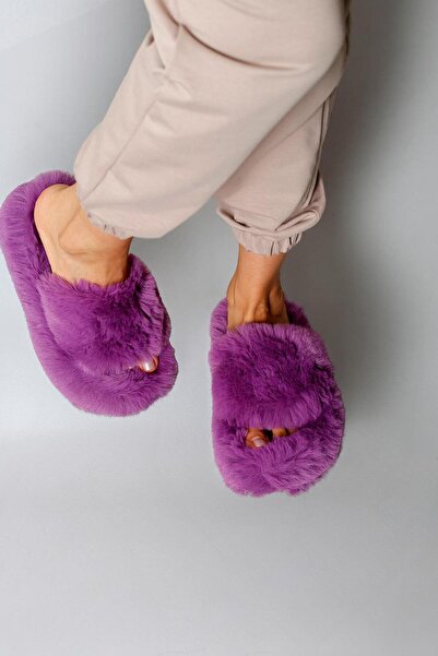 Beyond Λιλά Extra Soft Γυναικείες Παντόφλες Σπιτιού - 3cm Bynd01