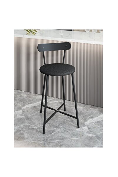 eportatif Bar Sandalyesi Mutfak Taburesi Döşemeli 1514