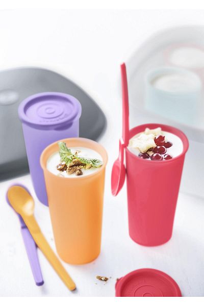 Tupperware Loli Glass and Spoon Set