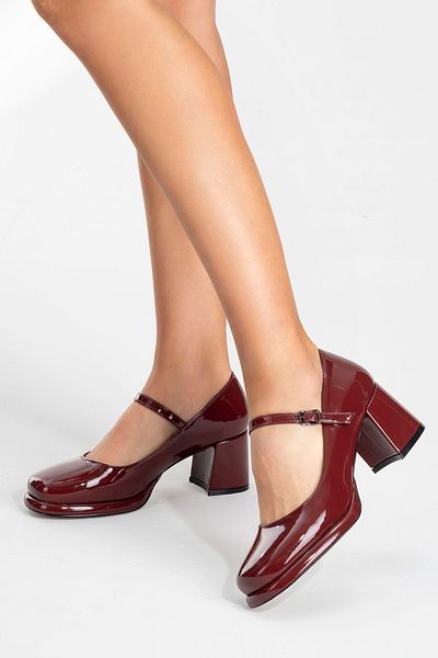 Ataköy Ayakkabı Women's Thick Heel Strap Shoes