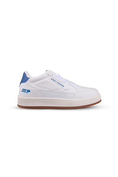 M.P. Tenis pentru bărbați cu șireturi alb-albastru