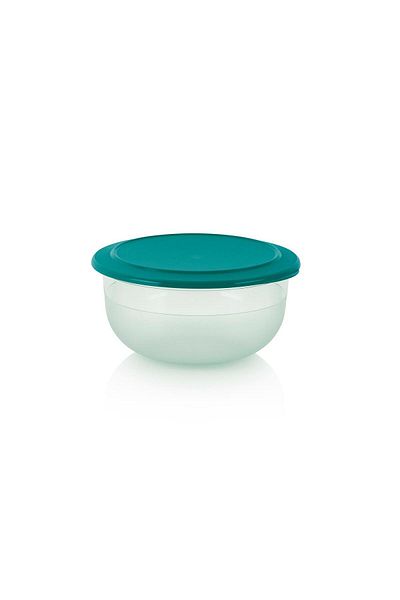 Tupperware Green Crystal Series - 3.5L Clear Body Food Presenter and Storage Container