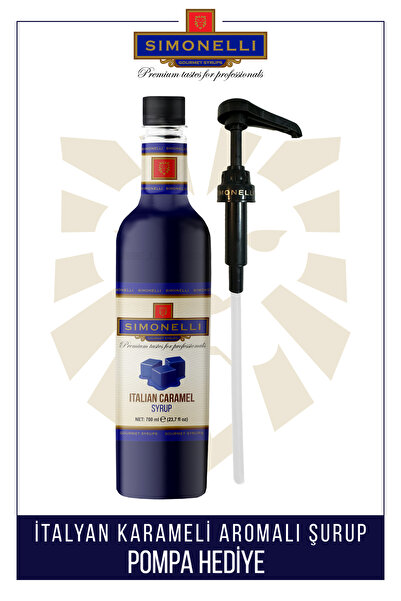 Simonelli Kahve Şurubu| Italyan Karameli | 70 Cl |