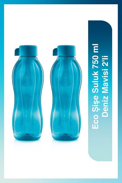 Tupperware Eco Bottle Water Bottle and Flask 2 Pack Teal 750ml