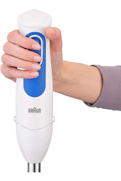 Braun Hand Blender Multiquick 3 Powerbell Plus, Splash Control, Dual Speed, 500ml Chopper - Mq3035