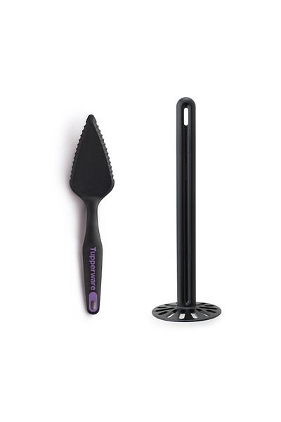Tupperware Potato Masher and Cake Cutter Set of 2