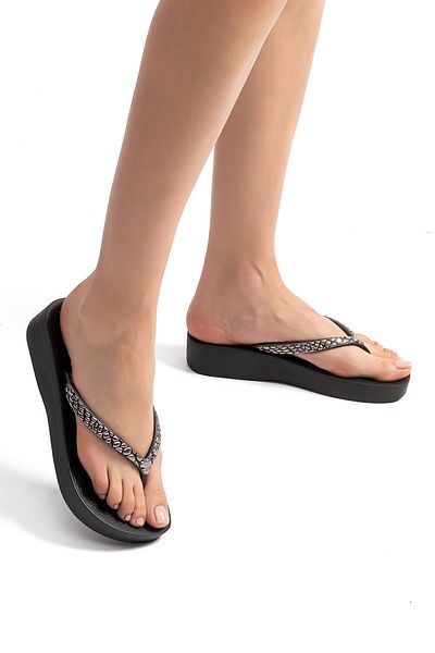 İpanema Γυναικείες παντόφλες Black Mesh Ix - Σαγιονάρες, Μέγεθος 35/40
