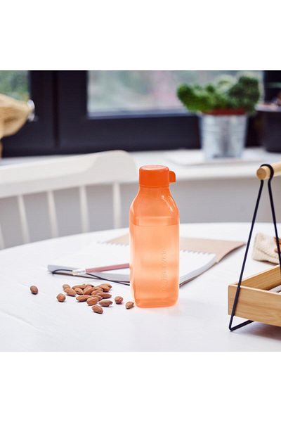 Tupperware Eco Bottle Square Water Bottle and Water Bottle Sunset 500 ml