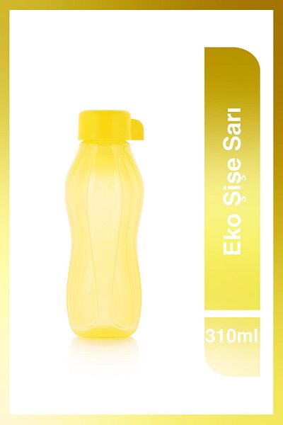 Tupperware Eco Yellow Bottle Drinker and Flask - 310ml