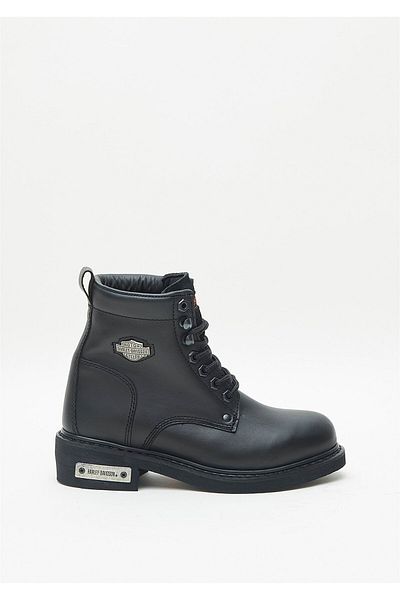 Harley Davidson Γυναικείες μαύρες δερμάτινες μπότες Gibson