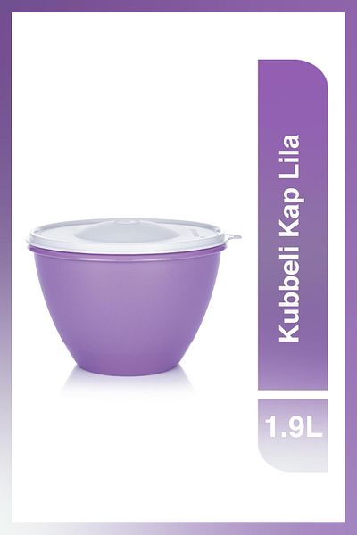 Tupperware Domed Food Preparation and Storage Container Lilac 1.9 Lt
