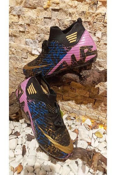 LALİGA Air Laliga Black/Gold/Patterned Crampon with Socks
