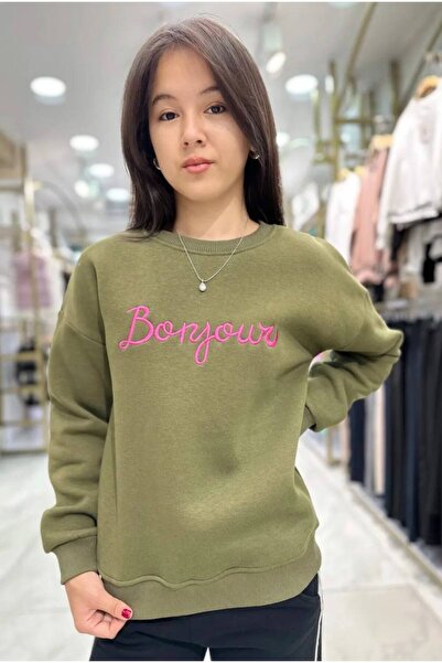 Minimoda Kids Bonjour izvezena majica za devojčice napravljena od tkanine sa ...